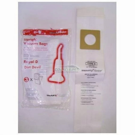 Generic Dirt Devil Vacuum Cleaner Bags, To Fit Dirt Devil Featherlite Style D, Fits Part