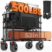 Generic Double Decker 400L 500 lb Capacity Wagon with Adjustable Handle
