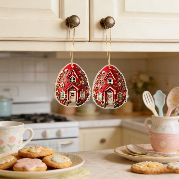 Generic Easter Bunny Eggs Ornaments Colorful Window Hanging Decorations Home Wall Decor for Bedroom Patio Indoor Outdoor