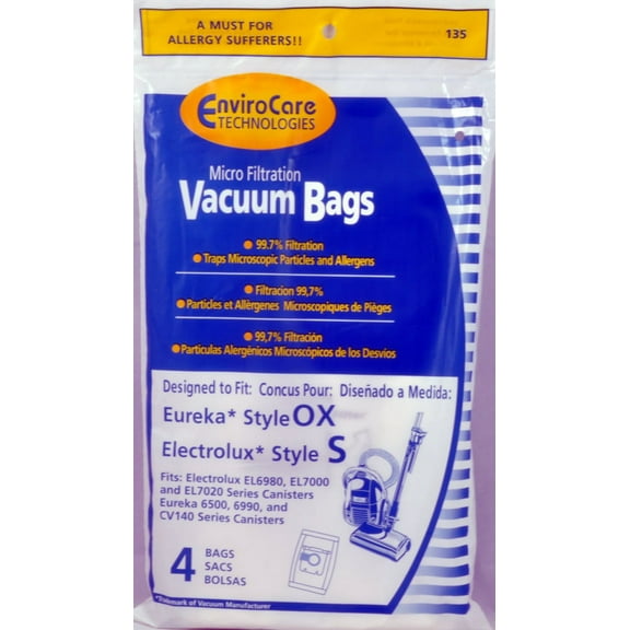 Generic Electrolux Oxygen and Harmony Canister Vacuum Cleaner Style OX Bags