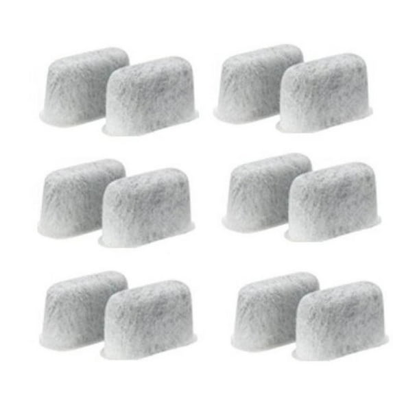 Generic Everyday Replacement Charcoal Water Filters for Cuisinart Coffee Machines 12 Packs