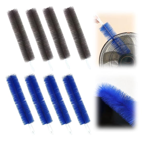 Generic Fan Cleaning Brush, Bendable Microfiber Head, Reusable Dust Remover Washable Ldeal for Electric Fans Conditioning, Home Car Vents, Curtain