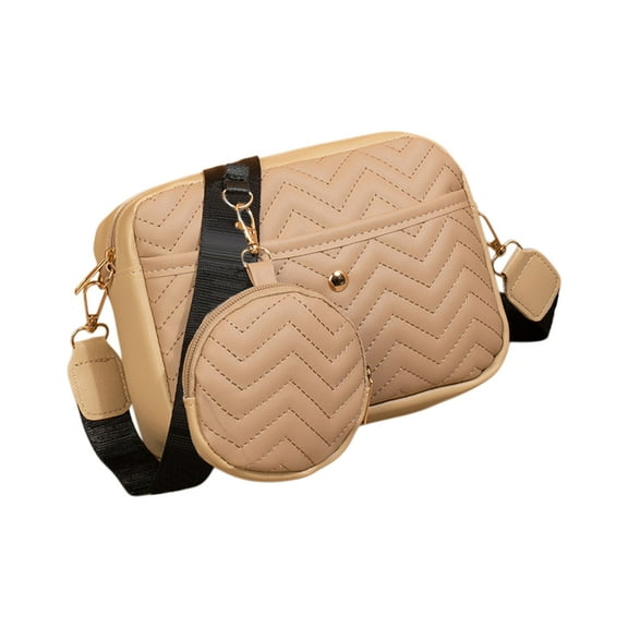 Generic Fashion Casual Bag Small Shoulder Bag for Women Quilted Crossbody Handbag Leather Purse