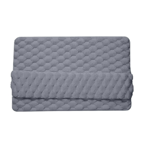 Generic Fashion Memory Foam Bath Mat, Quick Drying Bathroom Rug with Honeycomb Pattern, Non-Slip Absorbent Floor Mat