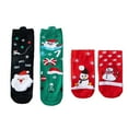 thumbnail image 1 of Generic Fashion Mid-Calf Socks For Ladies Fashion-Forward Women'S Ankle Socks Christmas Socks Gift Set 4 Pairs Of Festive Patterned Comfortable Cotton Socks Unisex Gift, 1 of 3