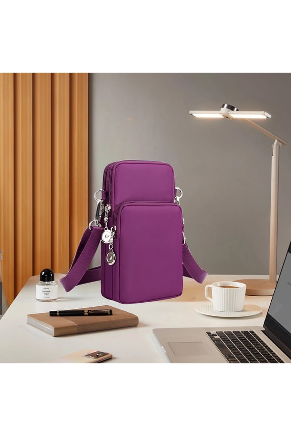 Fashion Small Crossbody Bag for Women Waterproof Cell Phone Gym Bags Multi Pocket Outdoor Sling Lightweight Purse Wallet