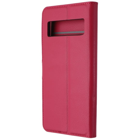 Generic Faux Leather Folio Case for Google Pixel 7 Pro - Red