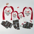 thumbnail image 1 of Generic Festive Family Pajama Sets Matching Christmas Family Pajamas Set Holiday Santa Claus 2Pcs PJS Set Christmas Pajamas for Family Matching PJ's Sets with Cute Pattern Tee and Pants, 1 of 7