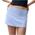 thumbnail image 1 of Generic Fitted Mini Skirt for Women Sexy Mid Waisted Bodycon Pencil Skirt Y2k Summer Short Skirts with Side Split Underneath, 1 of 6