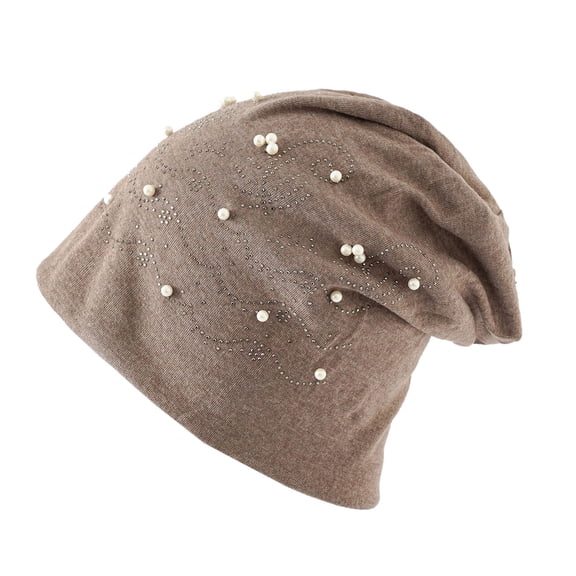 Generic Flannel Hat Winter Hats For Women Men Soft Slouchy Warm Hat Insulated Thermal Warm Winter Hat Unisex Double-Layered Knit Beanie Stylish Winter Slouchy Hat For Women