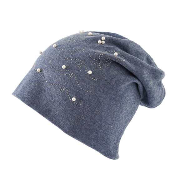 Generic Flannel Hat Winter Hats For Women Men Soft Slouchy Warm Hat Insulated Thermal Warm Winter Hat Unisex Double-Layered Knit Beanie Stylish Winter Slouchy Hat For Women