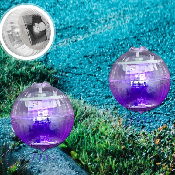 Generic Floating Water Fountain with Underwater Lights,Waterproof Solar Pool Lights That Float,Pool Lights Hangable LED Disco Glow Ball Lights for Pond Garden