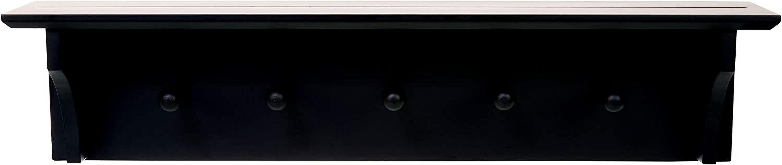 Generic Foster 24" Wall Shelf With 5 Pegs - image 1 of 7