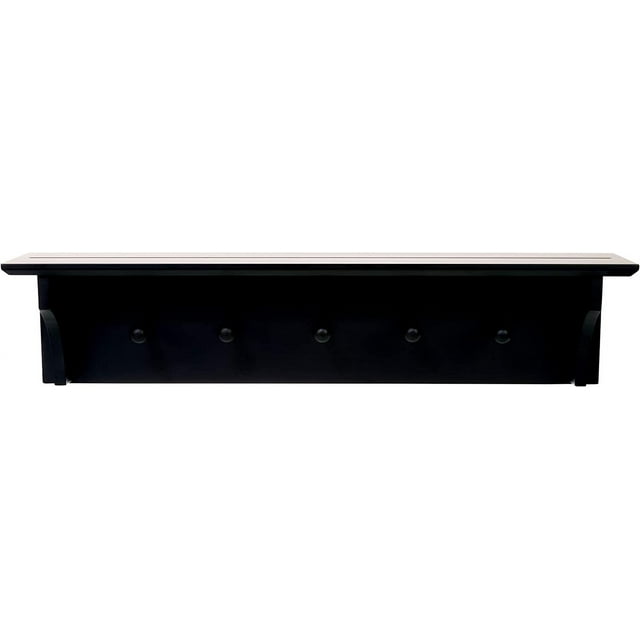 Generic Foster 24" Wall Shelf With 5 Pegs