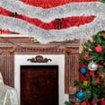 thumbnail image 1 of Generic Fuchsia Tinsel Garland, Christmas Metallic Foil Tinsel Garland Decoration for Holiday Tree Walll Rail Home Office Event Fall Thanksgiving Decoration, 1 of 5