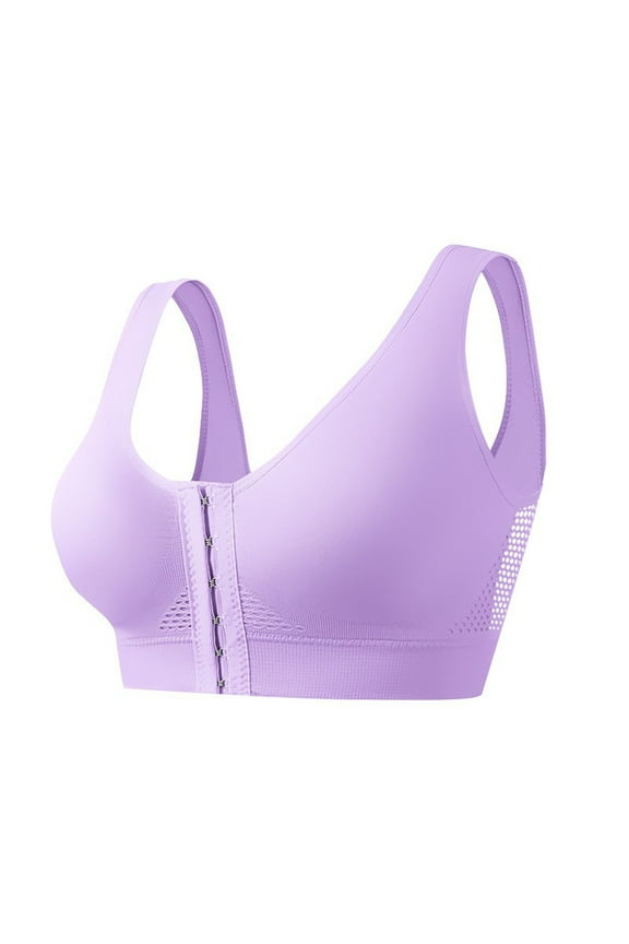 Full-Freedom Front Closure Bra, Perfect Wireless Cotton Sleep Bras for Women