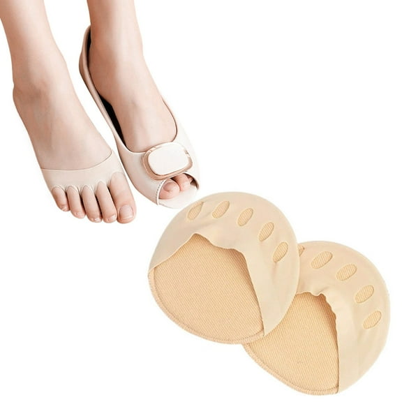 Generic Gel Foot Pads - Soft Shoe Inserts, Half Insoles for Men & Women, Pressure Relief, Non-Slip Heel Cushion, Fabric Lining, Breathable Design, Foot Support Pads, Arch Support Shoe