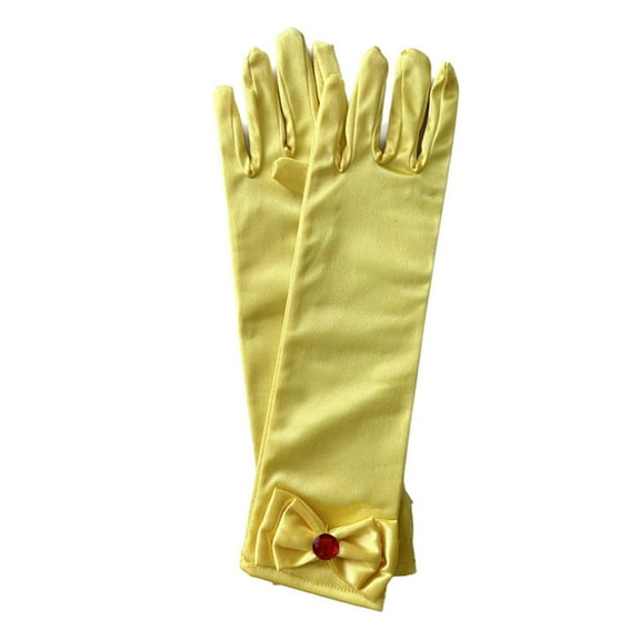 Generic Girl Princess Gloves Girls' Bowknot Gloves 1 Pair Of Soft Breathable Bow Gloves For Stage Performances Parties And Special Events Perfect Accessory For Little Fashionistas