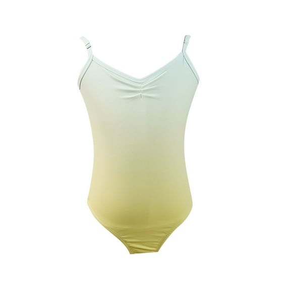 Generic Girl Vibrant Color Gymnastics Leotard Dance Ballet High Cut Cami One-piece Bodysuit Kids Traning Dancewear for 2-18Years