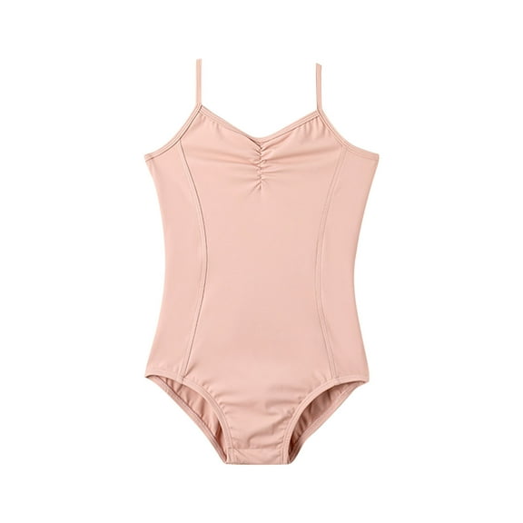 Generic Girl Vibrant Color Gymnastics Leotard V Scoop Back Ballet Bodysuit Ballerina Princess Dancewear Costume for 3-16 Years