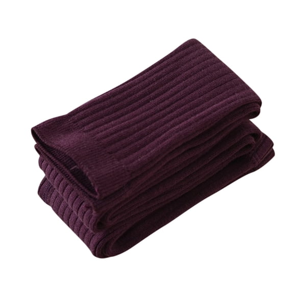 Generic Girls Baby Kids Solid Leggings Comfortable Vertical Long Tights Stockings Soft and Comfotable（1-3 Years Purple）