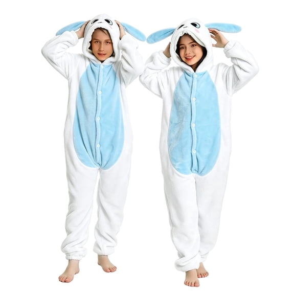 Generic Girls Boys Animal Onesie Funny Long Sleeve Rabbit Onesie Cute Fuzzy Romper