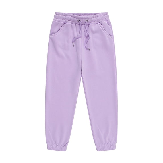 Generic Girls Boys Sweatpants Toddler Kids Solid Drawstring Elastic Waist Joggers Outdoor Active Pants Teen Vš¢ntage Athletic Pants