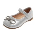 thumbnail image 1 of Generic Girls Casual Shoes Thick Sole Round Toe Buckle Dress Shoes Dance Stage Shoes Children Bowknot Girl Fall Boots Size 11, 1 of 4