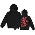 thumbnail image 1 of Generic Girls Children Fall Letter Print Long Sleeved Hooded Hundred Sports Sweater for Toddler Boys Girls Comfortable Autumn Winter Clothes for Holiday Christmas Party（18-24 Months Black）, 1 of 4