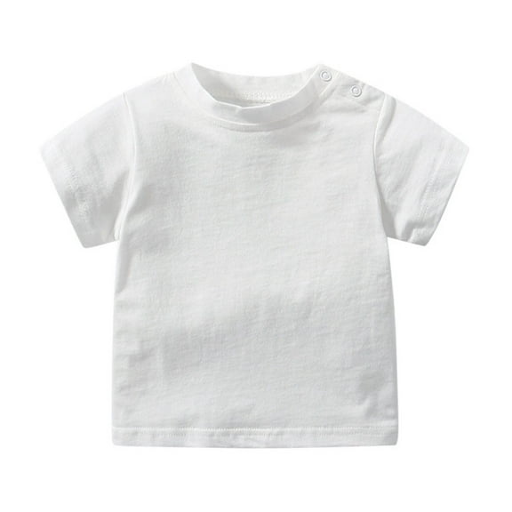 Generic Girls Christmas Clothes Toddler Kids Baby Boys Girl Cars Print Short Sleeve T Shirts Tops Tee Clothes for Children Tee Tops Holiday Outfit(12-18 Months,White)