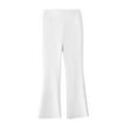 thumbnail image 1 of Generic Girls Cotton Flare Leggings Mid Rise Bell Bottoms Girls Stretchy Bootcut Yoga Pants Full Length Jazz Pants Children's Spring/summer Thin Girl Yoga Pants Bottom Flared Pants, 1 of 3