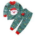 thumbnail image 1 of Toddler Baby Girls Boys Clothes Christmas Long Sleeve Crew Neck Cute Pattern Tops+Pants 2PCS Suits Fall Winter Outfits, 1 of 5