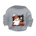 thumbnail image 1 of Generic Girls' Fashionable Round Neck Sweatshirt With Patterns Children's Halloween Cute Little Bats And Pumpkin Printed Round Neck Sweater Autumn Hoodie Kids' Festive Sweatshirt Set, 1 of 4