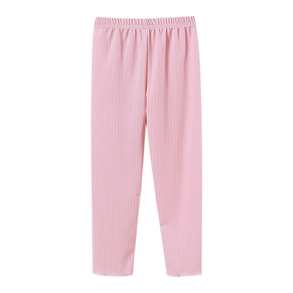 Generic Girls Ice Silk Pants Bottoms Summer Thin Air Conditioning Pants Outside Casual Long Pants for 1 to 7 Years Girls Summer Thin Air-Conditioned Pants Casual Long Pants Worn Outside