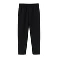thumbnail image 1 of Generic Girls Ice Silk Pants Bottoms Summer Thin Conditioning Pants Outside Casual Long Pants for 1 To 7 Years（5-6 Years Black）, 1 of 4