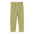 thumbnail image 1 of Generic Girls Ice Silk Pants Bottoms Summer Thin Conditioning Pants Outside Casual Long Pants for 1 To 7 Years（5-6 Years Green）, 1 of 8