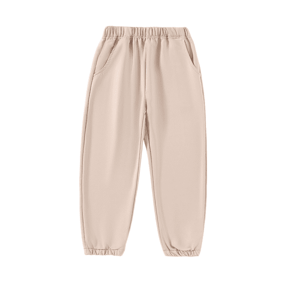 Generic Girls Jogger Sweatpants Elastic Waist Harem Trousers Straight Leg Joggers/Sports School Jog Pants, Classic Drawstring Pants