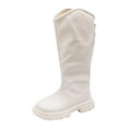 thumbnail image 1 of Generic Girls Knee High Fashion Riding Boots Toddler Girls Zipper Snow Boots Shoes Outdoor Warm Non Slip Knee High Boots, 1 of 5