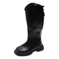 thumbnail image 1 of Generic Girls Knee High Fashion Riding Boots Toddler Girls Zipper Snow Boots Shoes Outdoor Warm Non Slip Knee High Boots, 1 of 6