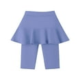 thumbnail image 1 of Generic Girls Knee-Length Leggings with Skirt Dance Pants Kids Ruffle Skirt Stretchy Athletic Pants for 4-12 Years Skirt Stretchy Kids Summer Pants for Girls, 1 of 3