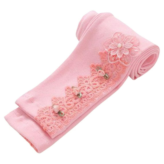 Generic Girls Pants Baby Pants Children's Stretch Comfort Loose Leg Pants Toddler Girls Wear Flower Trimmed Pants Over Their Pants and Children's Pants and Leggings for 1 to 8 Years