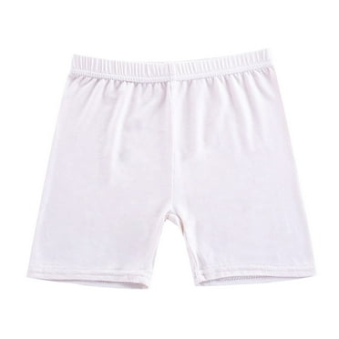 Generic Girls Shorts Candy Color Anti Slip Shorts Girls Pants Baby Multicolor Rainbow Medium Large Children Shorts Stretchy Waistband Shorts for Hot Summer Time Holiday Party Beach（5-6 Years Beige）