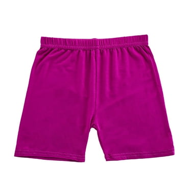 Generic Girls' Shorts Kids' Candy Color Anti Slip Shorts Pants Baby Multicolor Rainbow Medium and Large Children's Shorts(7-8 Years,Red)