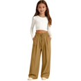 thumbnail image 1 of Generic Girls Sweatpants Baggy Barrel Pants Teen Wide Leg Open Bottom Casual Drawstring Soft Sweat Pant Straight Leg Joggers Pockets, 1 of 9