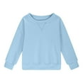 thumbnail image 1 of Generic Girls Sweatshirt Crewneck Oversized Cute Trendy Long Sleeve Shirts School Youth Teen Clothes Sweatshirts for Girls Cute Fall Clothes(13-14 Years,Sky Blue), 1 of 6