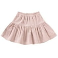 thumbnail image 1 of Generic Girls Tiered Layer Mini Skirt Flowy High Waisted Smocked Skirt Casual Cute Pleated Flowy Elastic Skirts for 1-7 Years, 1 of 5