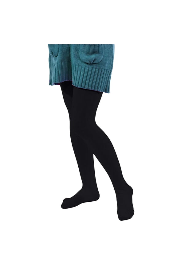 Girls' Tights Solid Tights for Children Panty Hose Length 69~72cm Accessory Tights Cable Knit Leggings Stockings Witch Carnival Party Halloween（One Size Black）