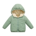 thumbnail image 1 of Generic Baby Girls Winter Coats Toddler Outerwear Snow Jackets Boys Warm Clothes Puffer Long Sleeves Jacket for Holiday Winter Party Christmas（18-24 Months Green）, 1 of 7