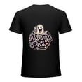 Generic Graphic Tees Nanny Pets T Shirt for Men Short Sleeve Black