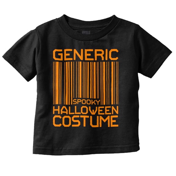 Generic Halloween Costume Barcode Toddler Boy Girl T Shirt Infant Toddler Brisco Brands 6M